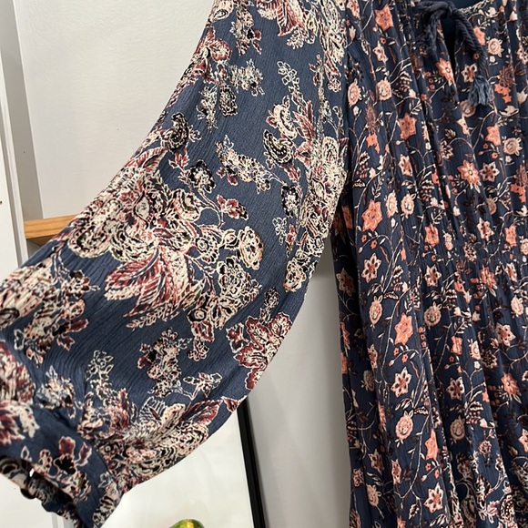 Free People Boho Lucky Loose Swing Mini Dress, Size M - Picture 9 of 16